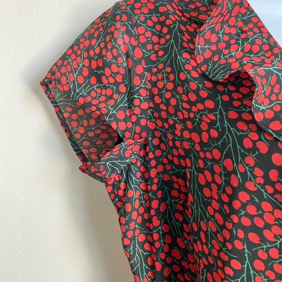 Bardot Cherry Print Faux Wrap Dress - Picture 6 of 8